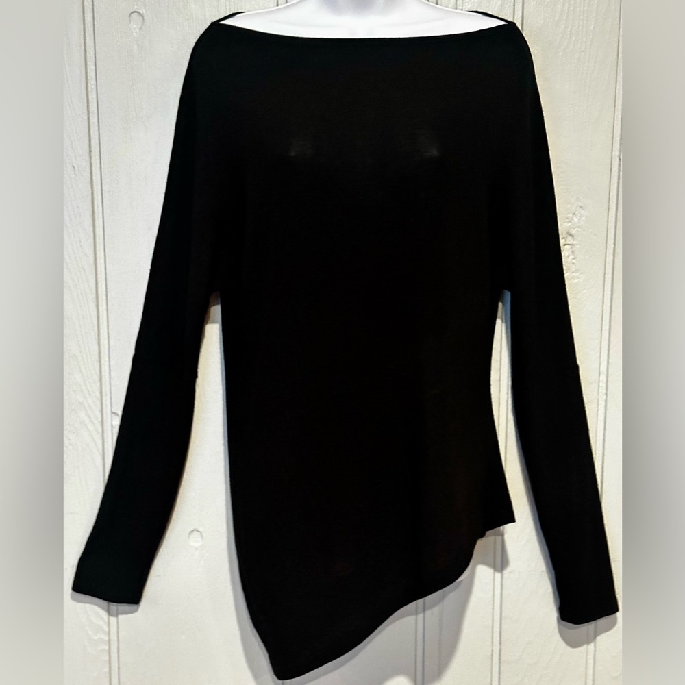 Stella & Dot Asymmetrical Black Top